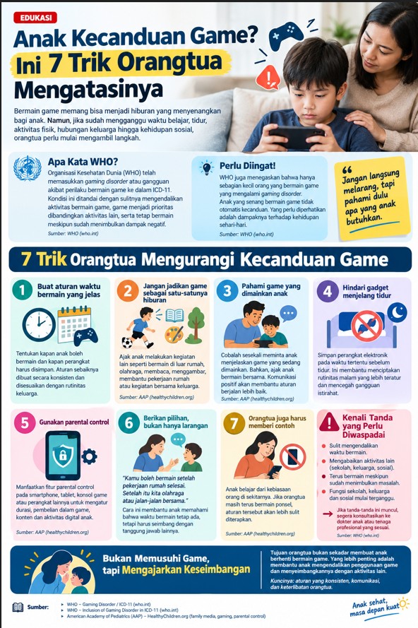 Anak Kecanduan Game Ini Trik Orangtua Mengatasinya